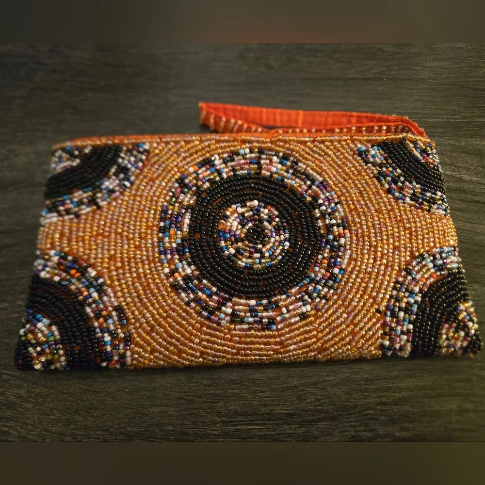 Beaded Multicolor Clutch